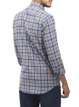 Camisa Klout Camino Azul y Verde para Homem