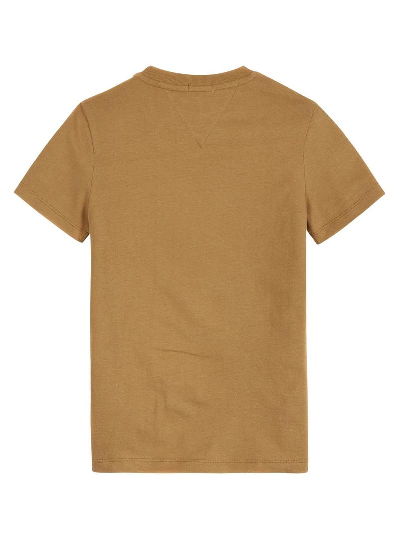 T-Shirt Tommy Hilfiger Heritage Marrom para Menino