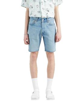 Bermuda Levis 501 Hemmed Azul para Homem