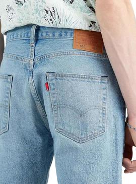 Bermuda Levis 501 Hemmed Azul para Homem