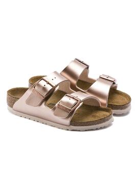 Sandálias Birkenstock Arizona BF Rosa para Menina