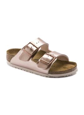Sandálias Birkenstock Arizona BF Rosa para Menina