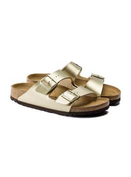 Sandálias Birkenstock Arizona BF Gold Para Mulher