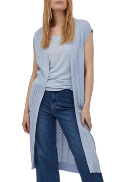 Colete Vila Vishelley Azul para Mulher