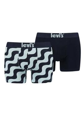 Pack 2 Cuecas Levis Seventies Wave Geometric