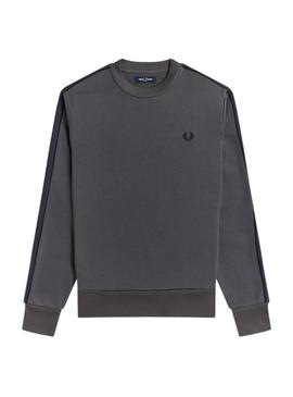 Sweat Fred Perry Tonal Cinza para Homem
