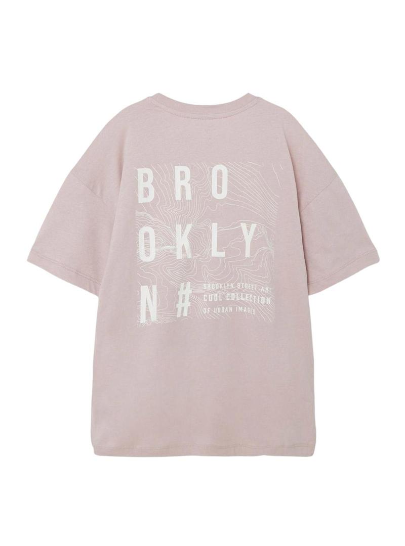 T-Shirt Name It Kiels Rosa para Menino