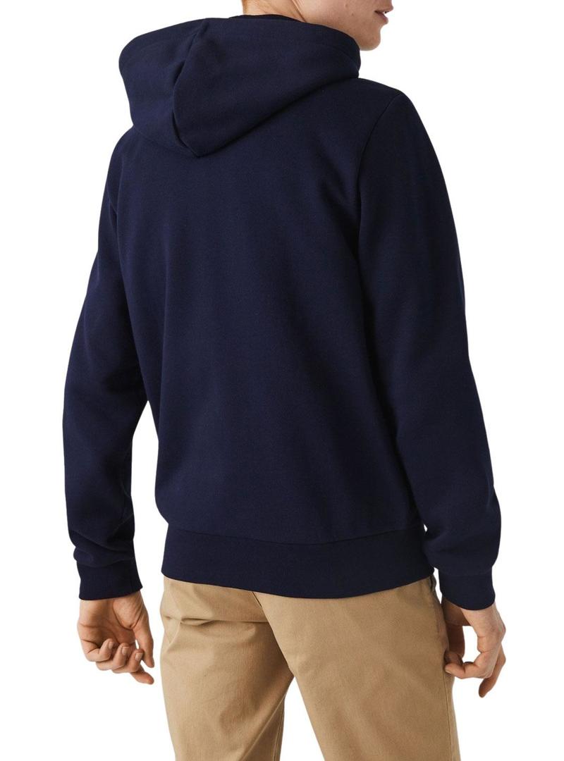 Sweat Lacoste Hood Zip Azul Marinho para hombre