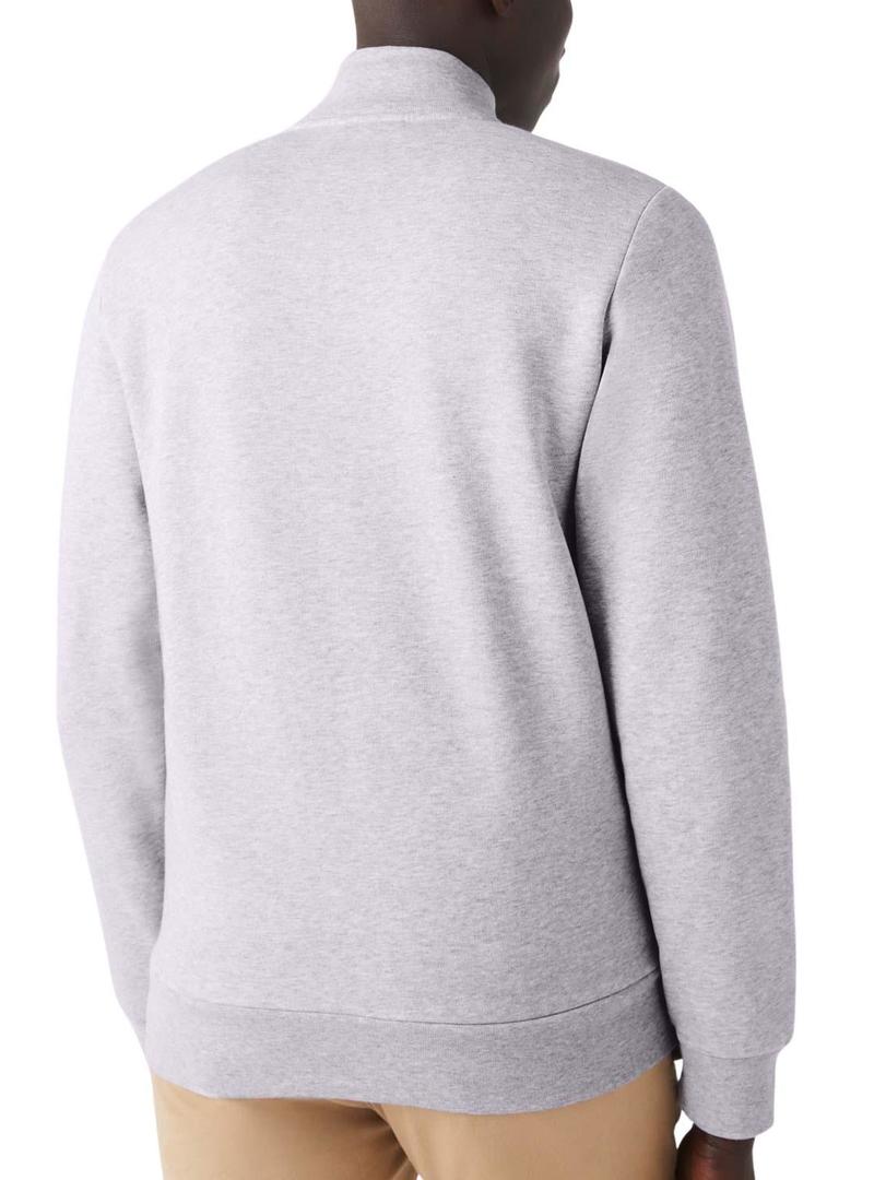 Sweat Lacoste escovado Cinza para Homem