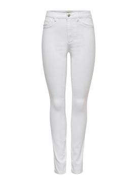 Jeans Only Royal Branco para Mulher