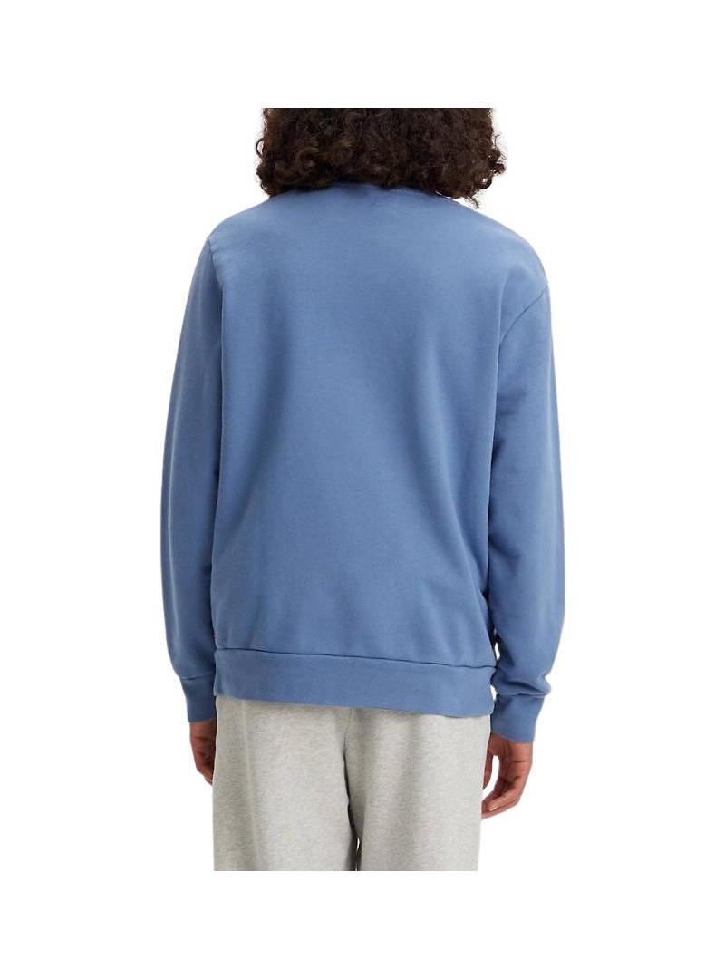 Sweat Levis Standard Graphic Crew Azul Homem