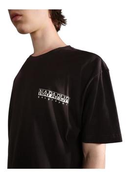 Camiseta Napapijri Hill SS Marrom Unissex