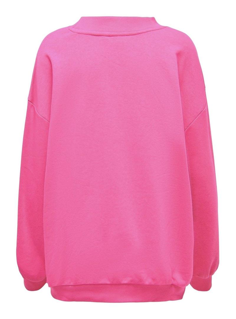 Sweat Only Luna University Fucsia para Mulher
