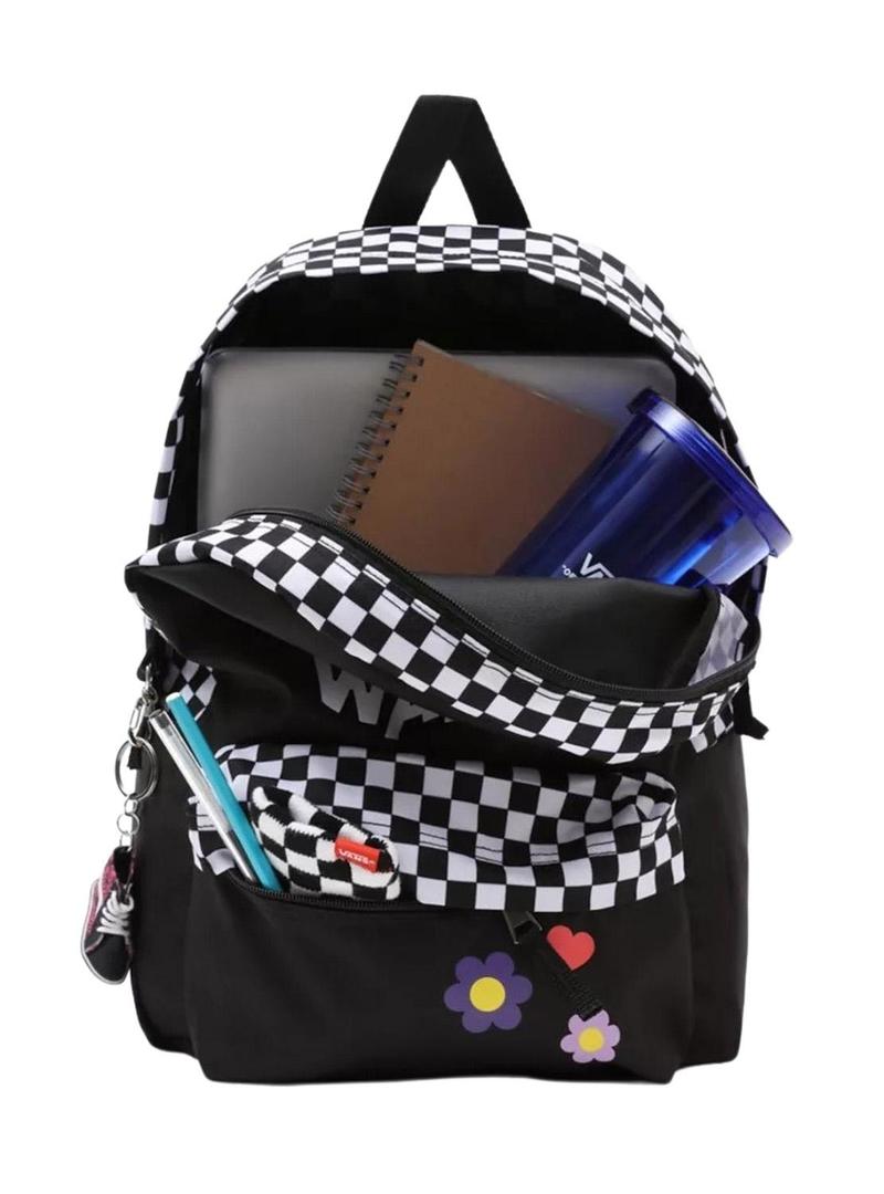 Mochila Vans Sorriso para Menina Preto