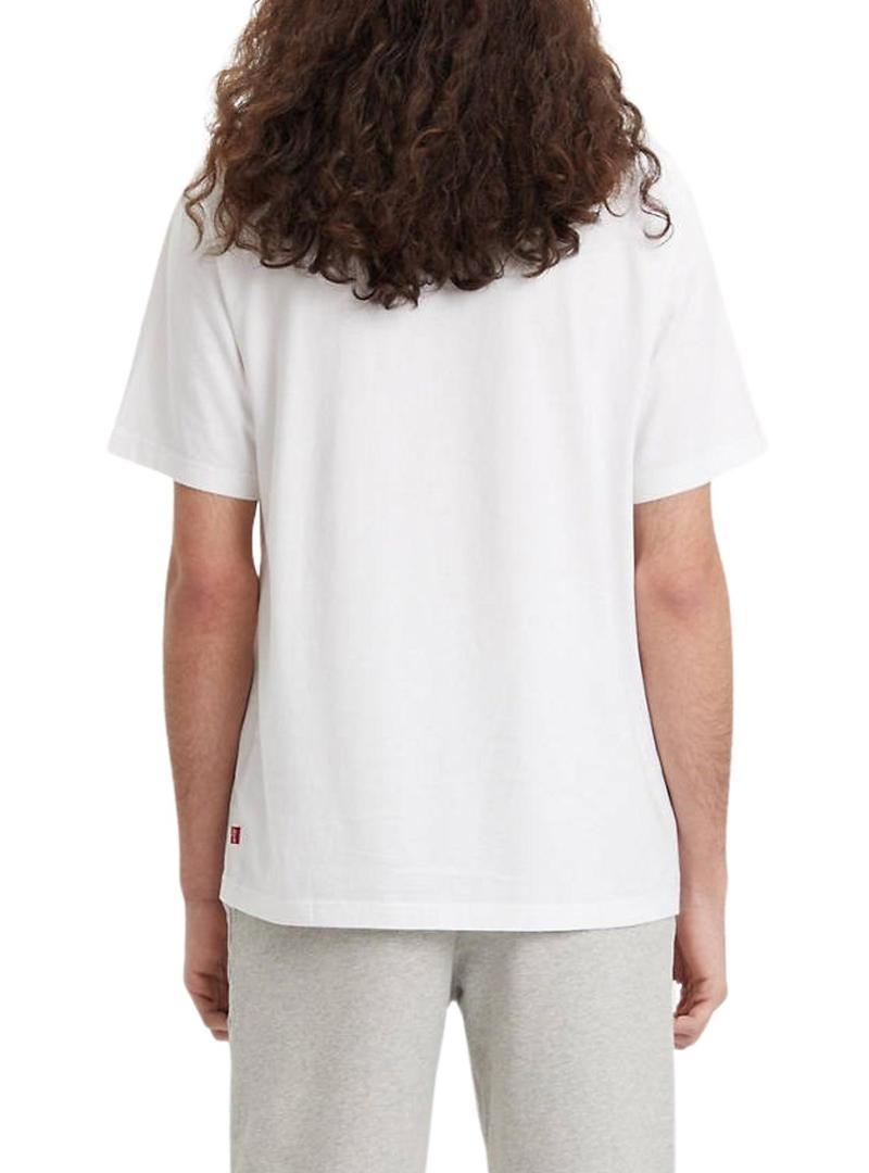 T-Shirt Levis Impresso Relaxed Homem Branco