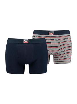 Pack 2 Cuecas Levis Boxer para Homem Azul Marinho