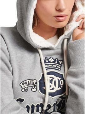 Vestido Superdry Pride In Craft Hooded Mulher Cinza
