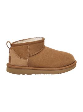 Botas Ugg Classic Ultra mini Chestnut para meninos e meninas.