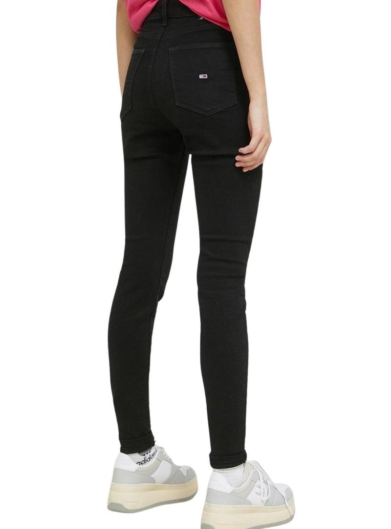 Jeans Tommy Jeans Sylvia Preto Mulher