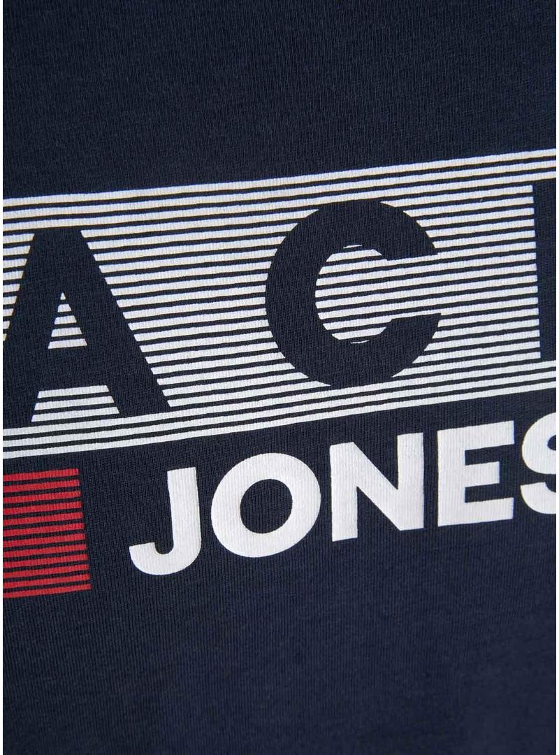 T-Shirt Jack & Jones Corp Logo Azul Marinho Homem