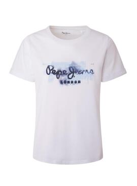 T-Shirt Pepe Jeans Goldie Branco para Mulher