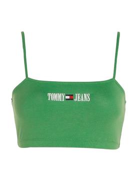 Top Tommy Jeans Ultra Crop Verde para Mulher