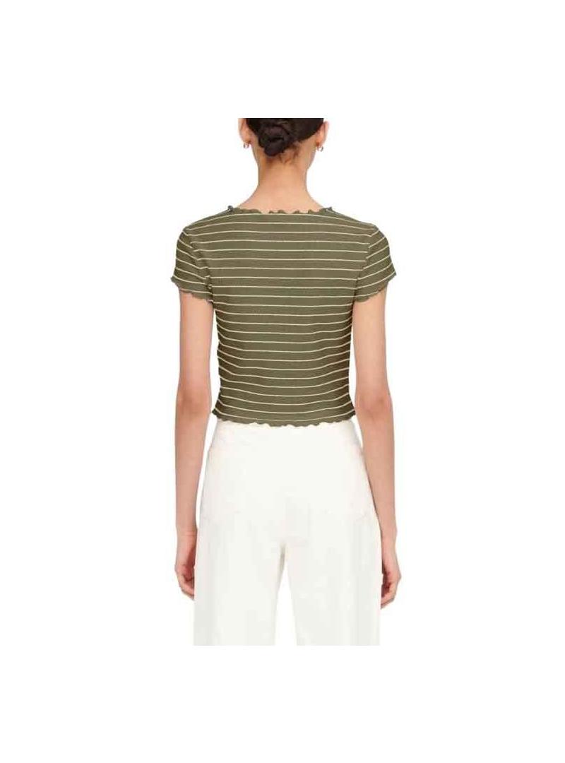 T-Shirt Only Anits Cropped Verde para Mulher