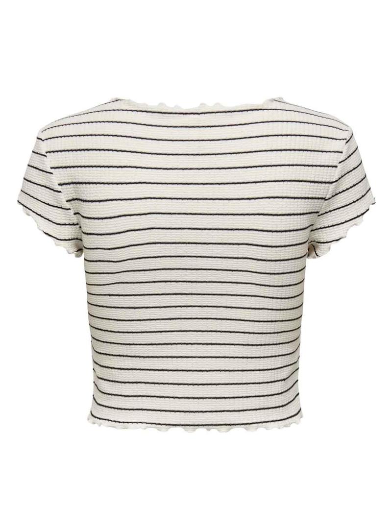 T-Shirt Only Anits Cropped Branco para Mulher