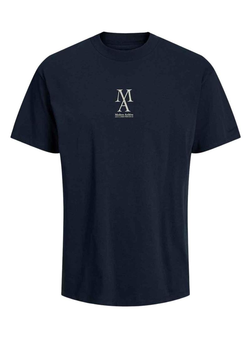T-Shirt Jack & Jones Bluspencer Azul Marinho Homem