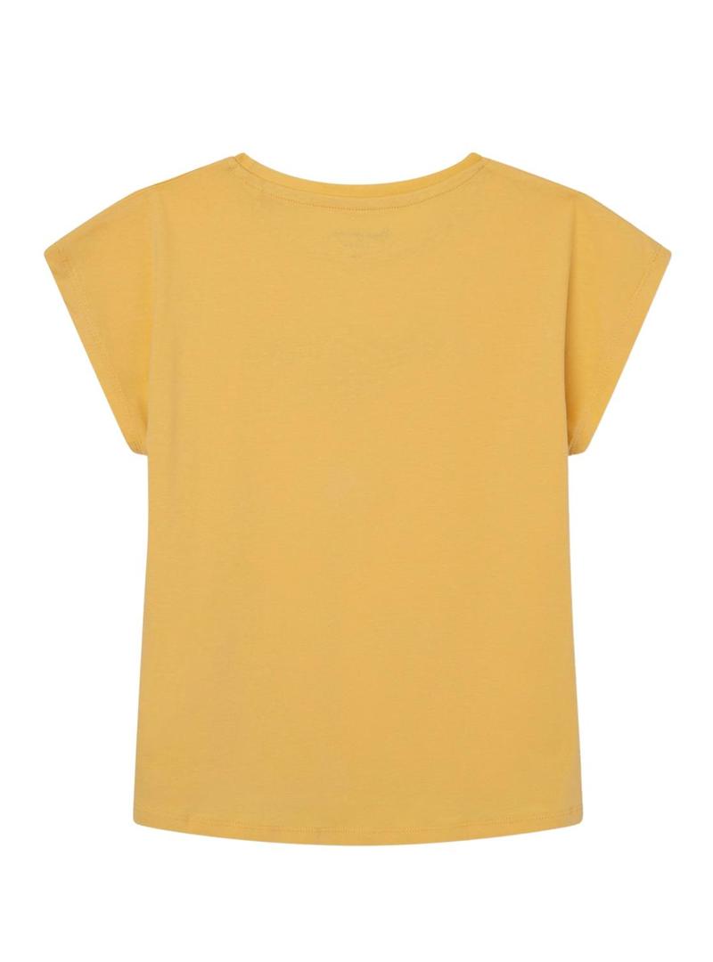 T-Shirt Pepe Jeans Nuria Amarelo para Menina