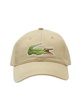 Gorro Lacoste Big Croco Bege para Homem e Mulher