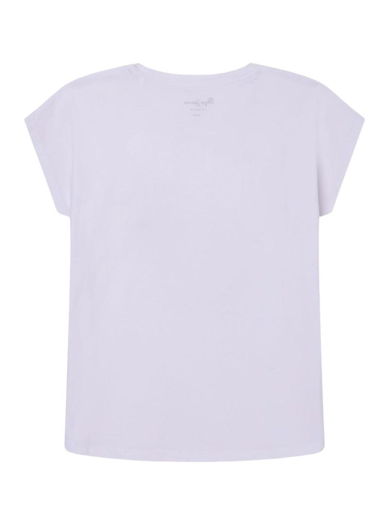 T-Shirt Pepe Jeans Prudence Branco para Menina