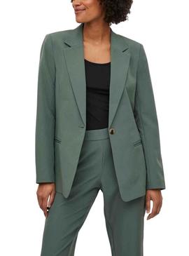 Blazer Vila Lowny Verde para Mulher