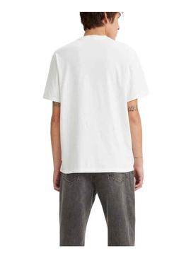 T-Shirt Levis Pocket Branco para Homem