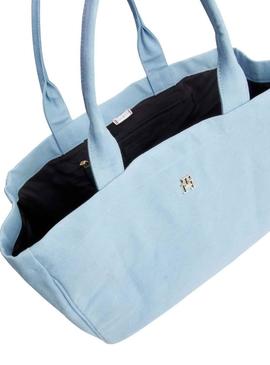Bolsa Tommy Hilfiger Natural Azul para Mulher
