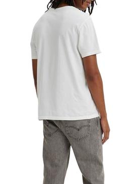 T-Shirt Levis Party Animal Branco para Homem