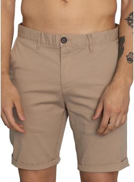 Bermuda Klout Basica Bege para Homem
