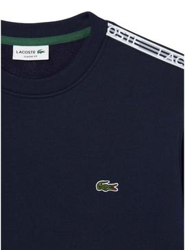 Sweat Lacoste Streetwear Azul Marinho para Homem