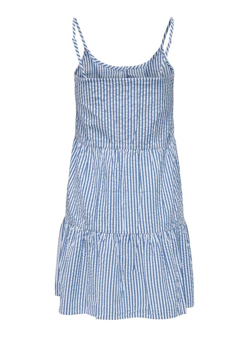 Vestido Only Emily Strap Azul para Mulher