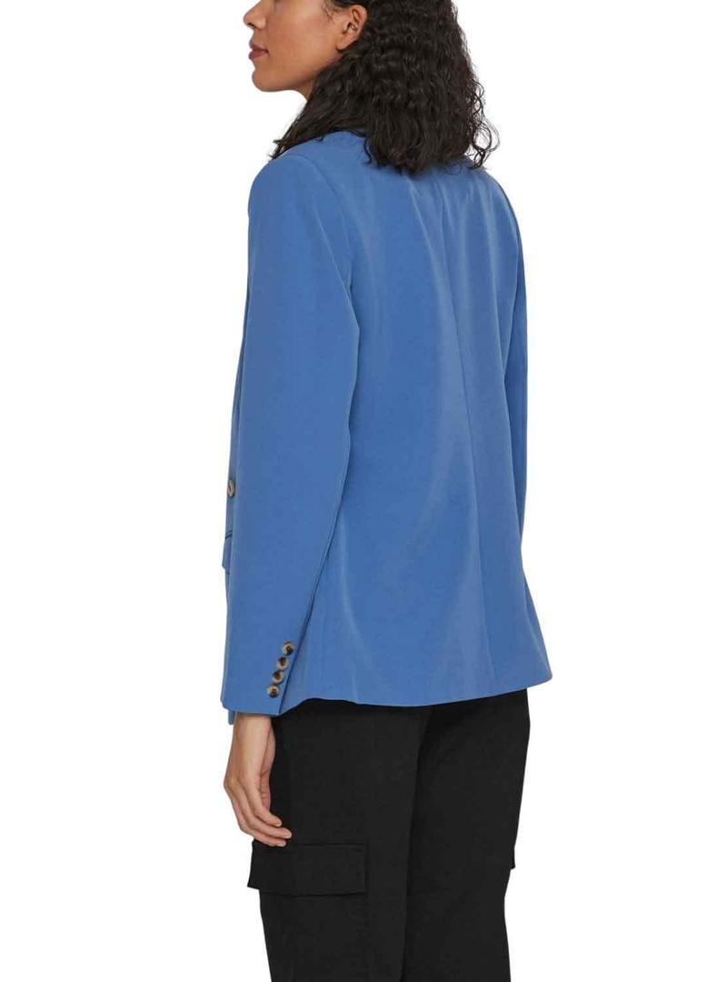 Blazer Vila Gula Azul para Mulher