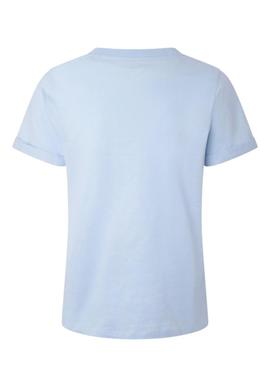 T-Shirt Pepe Jeans Goldie Azul para Mulher
