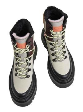 Botas Pepe Jeans Queen Engraçado Branco para Mulher