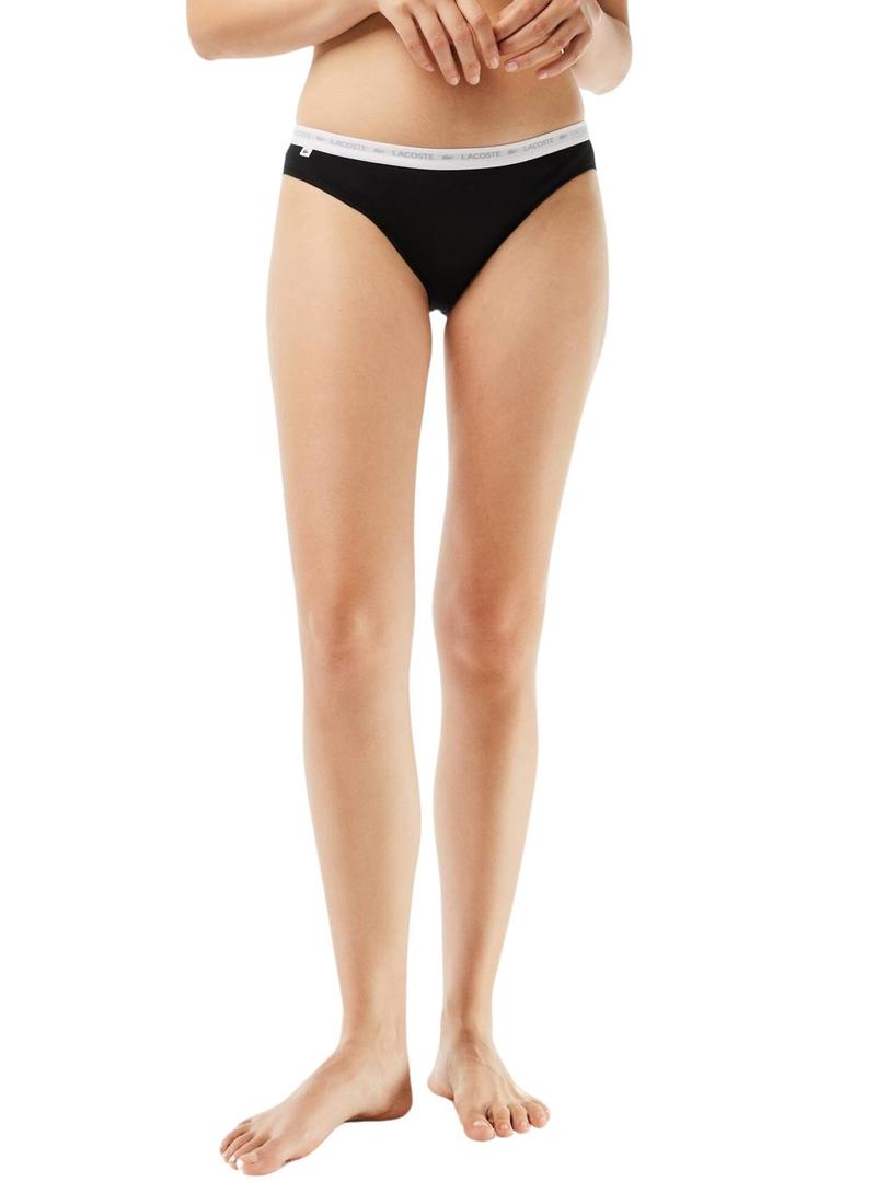 Pack 3 Calcinha Lacoste Preto para Mulher