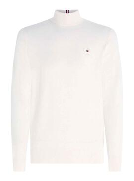 Camisola Tommy Hilfiger Pima Cashmais Branco Homem