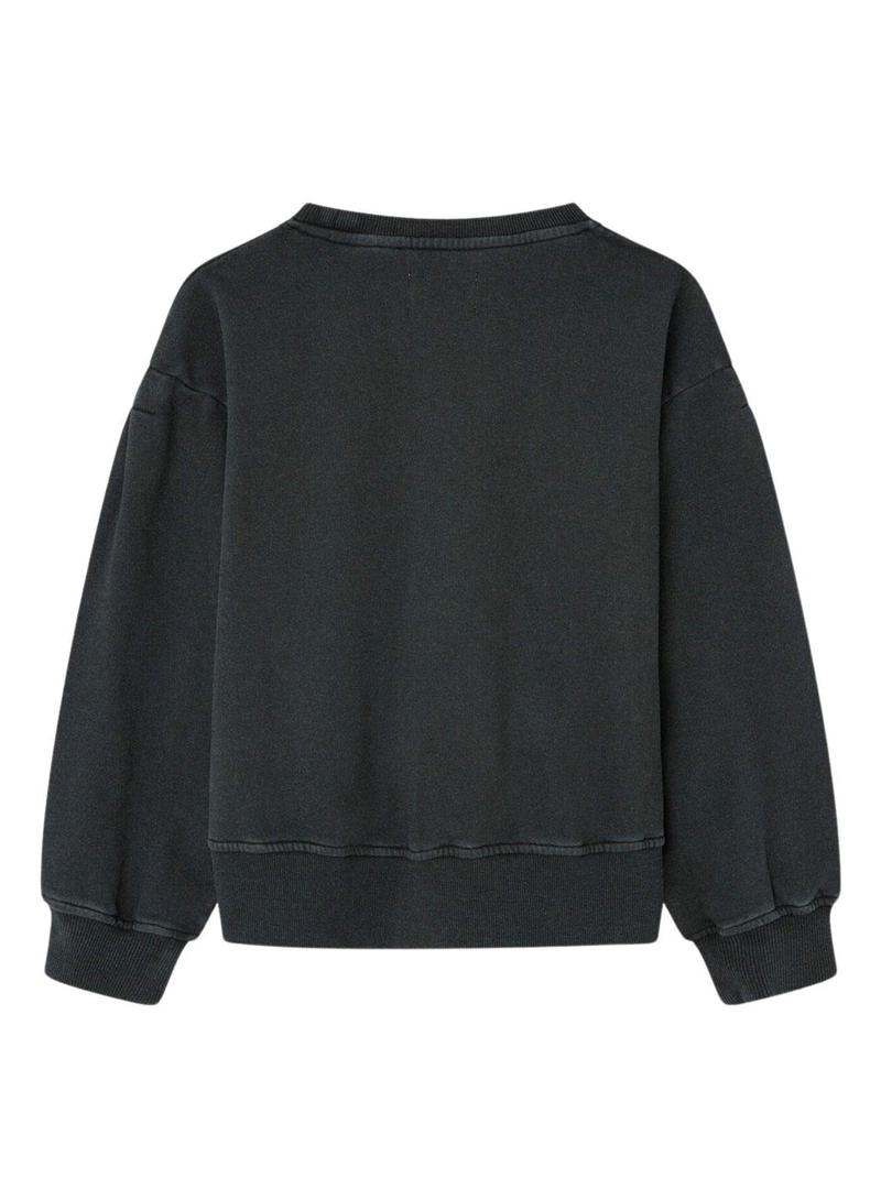 Sweat Pepe Jeans Virgem Preto para Menina