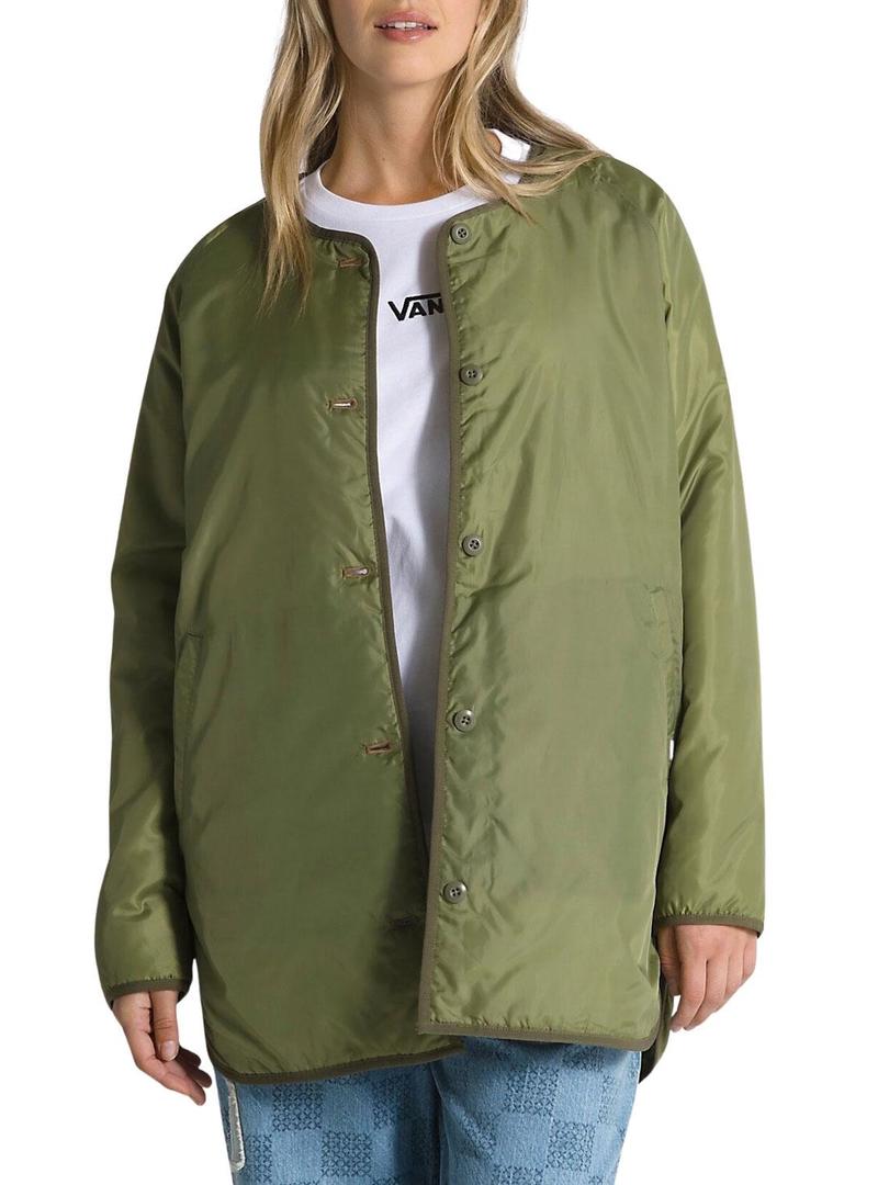 Casaca Vans Peake Quilted Liner Verde Mulher