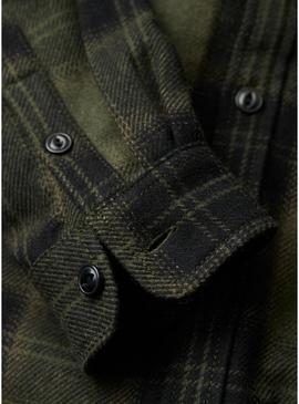 Overshirt Superdry Wool Miller Verde Homem