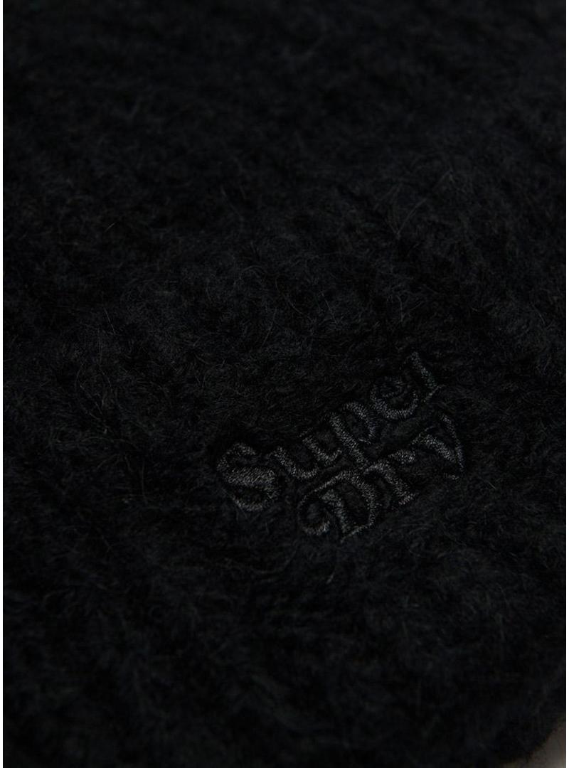 Chapéu Superdry Rib Knit Preto Mulher