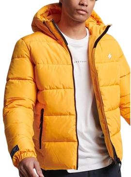 Jaqueta Superdry Sports Puffer Amarela para Homem