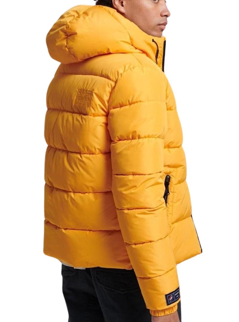 Jaqueta Superdry Sports Puffer Amarela para Homem